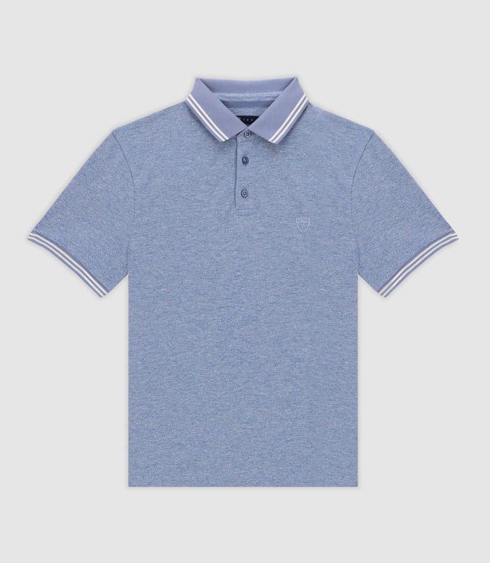 izac Polo avec broderie ciel