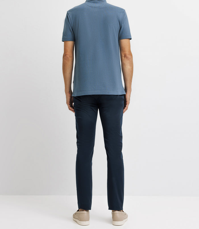 Izac Polo Avec Broderie Indigo