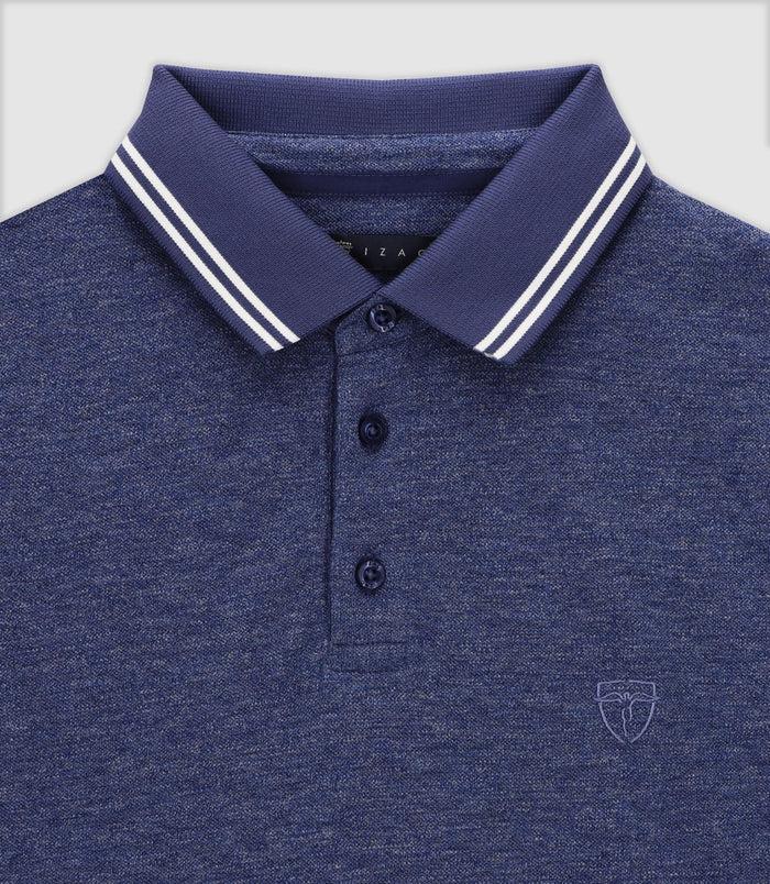 Izac Polo Avec Broderie Marine