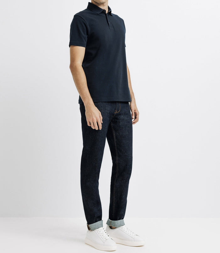 izac Polo avec broderie marine