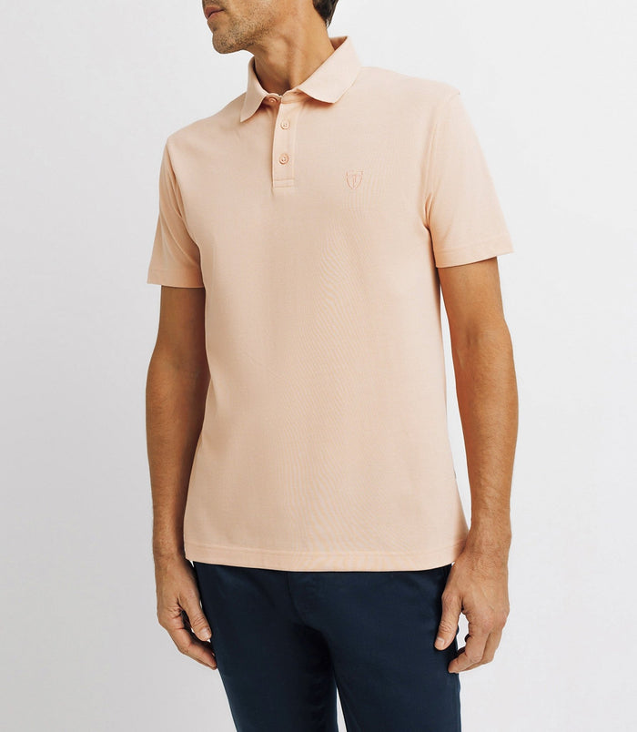 Izac Polo Avec Broderie Rose