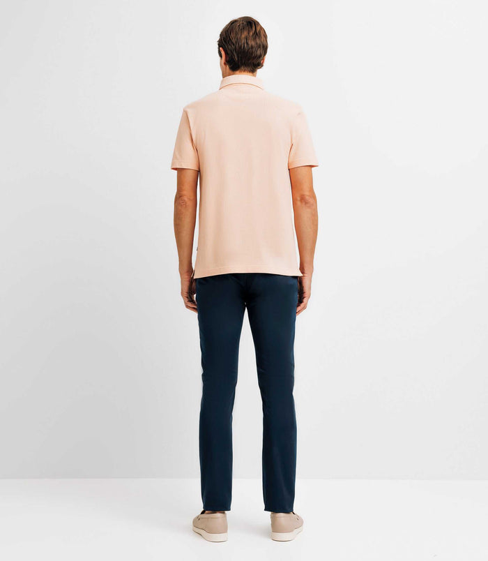 Izac Polo Avec Broderie Rose