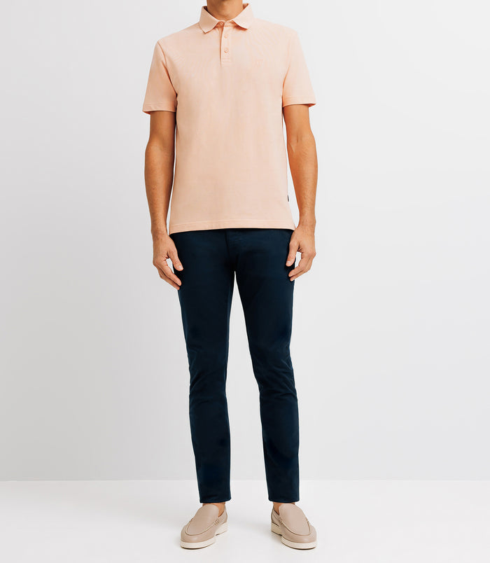 izac Polo avec broderie rose