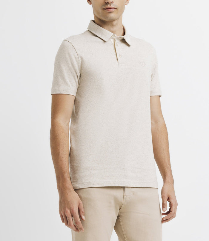 Izac Polo Avec Col Boutonné écru