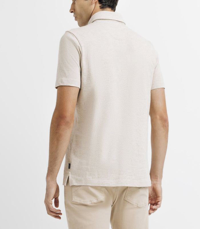 Izac Polo Avec Col Boutonné écru
