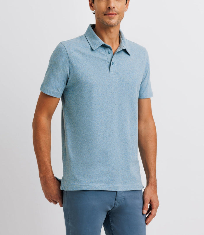 Izac Polo Avec Col Boutonné Indigo