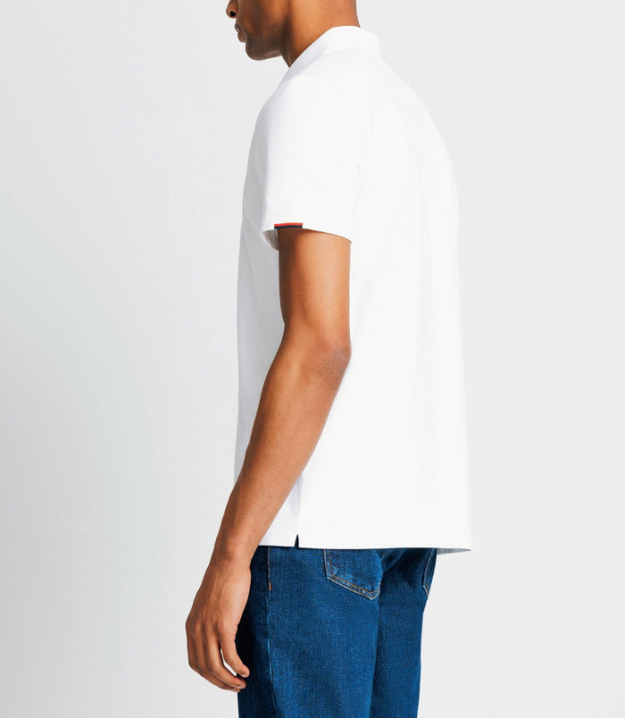 Izac Polo Avec Patch Blanc