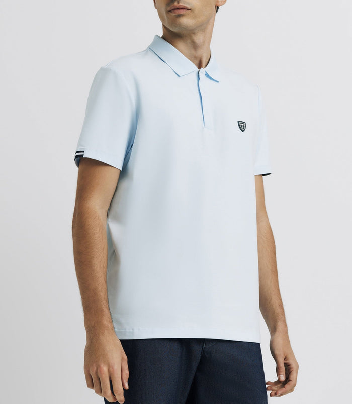 Izac Polo Avec Patch Ciel