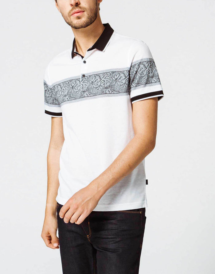 izac Polo Blanc Floral
