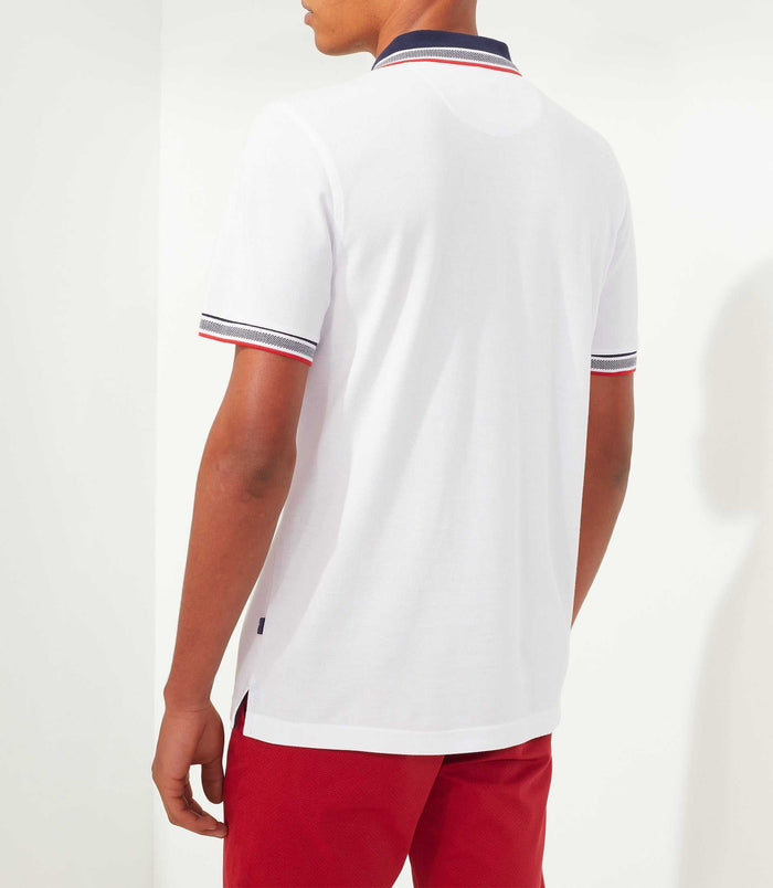 Izac Polo Blanc "Macro"