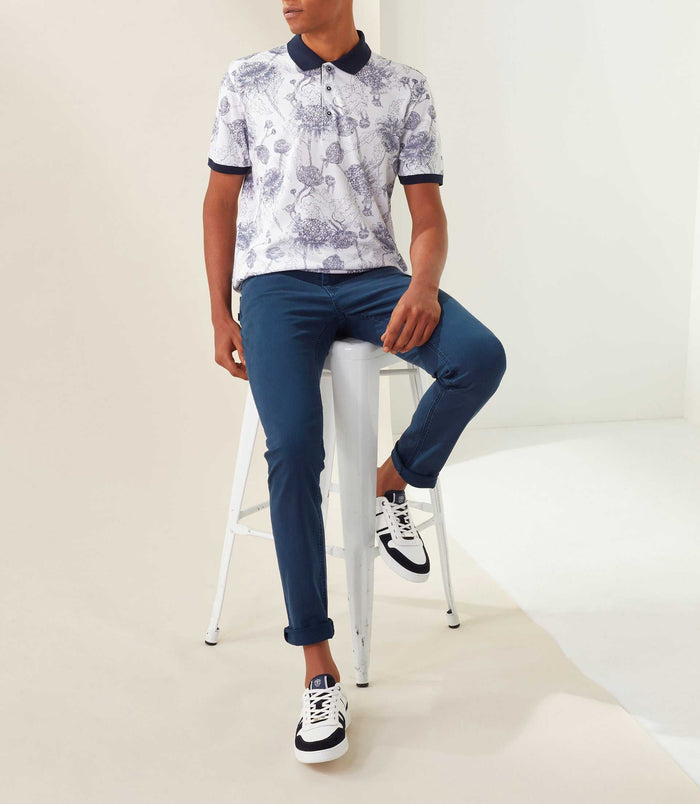 Izac Polo Blanc "Maureen"