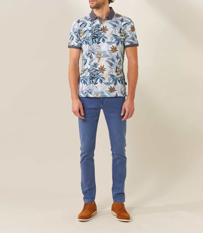 izac Polo bleu-ciel "Manu"