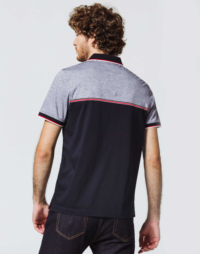 izac Polo bleu marine