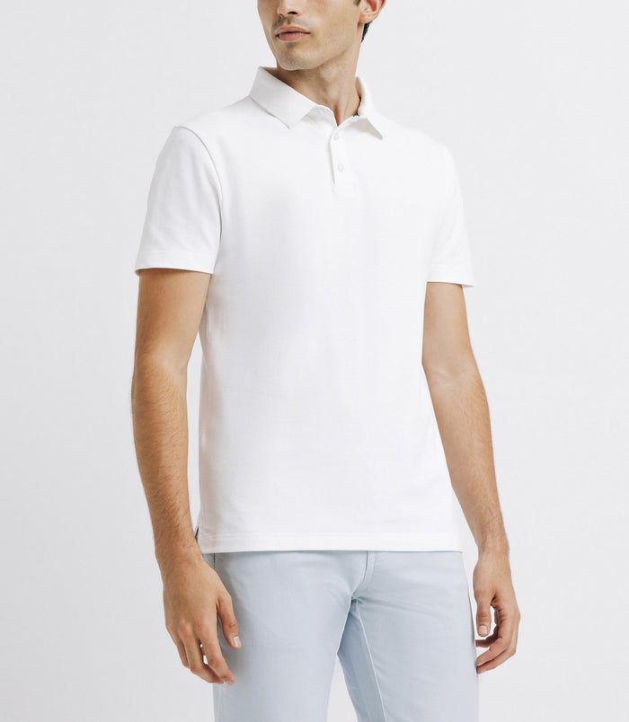 izac Polo boutonné blanc