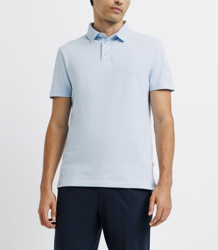 Izac Polo Boutonné Ciel
