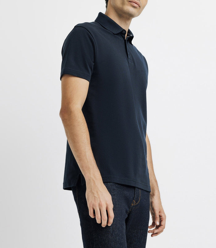 Izac Polo Boutonné Marine