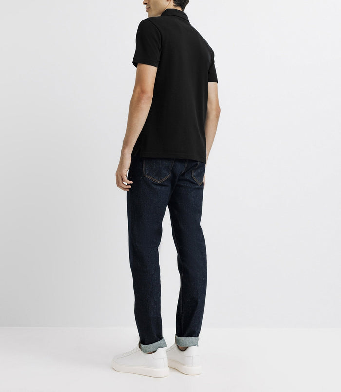 Izac Polo Boutonné Noir