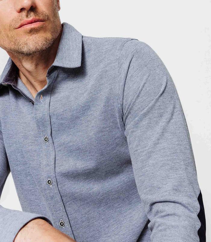 izac Polo chemise indigo
