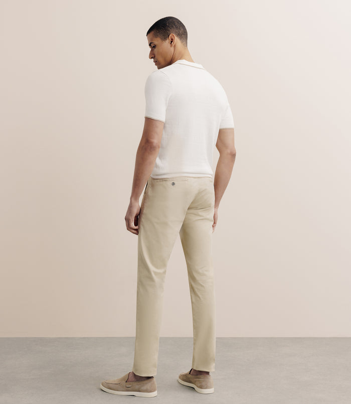 Izac Polo Col Ouvert écru