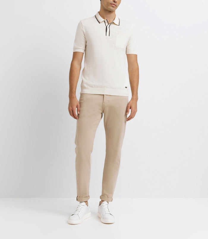 izac Polo col ouvert ecru