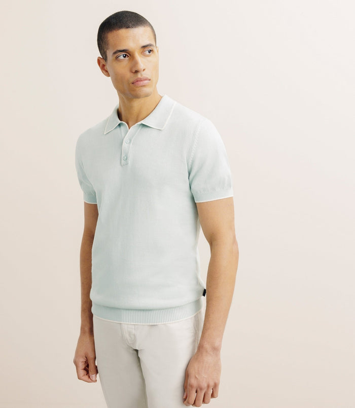 Izac Polo Col Ouvert Vert