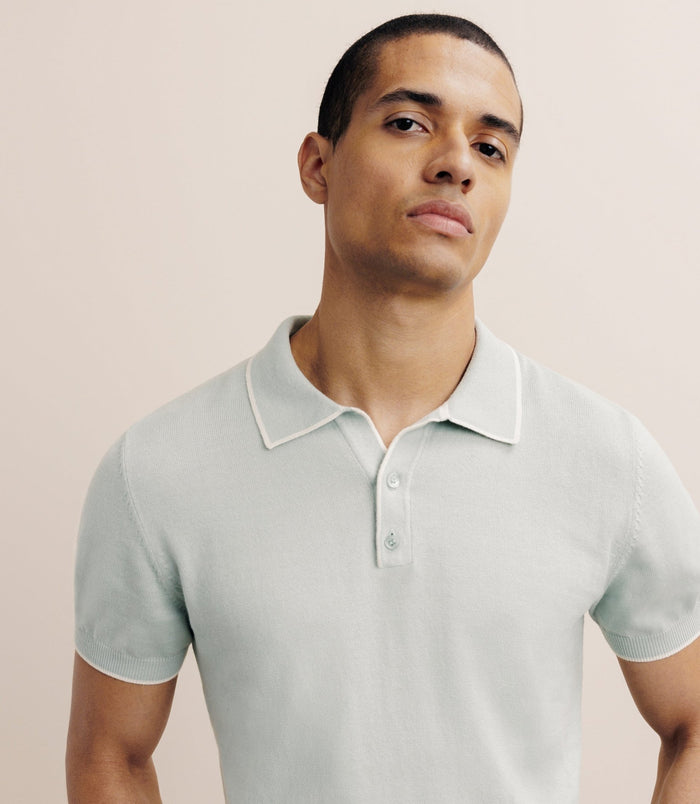 Izac Polo Col Ouvert Vert