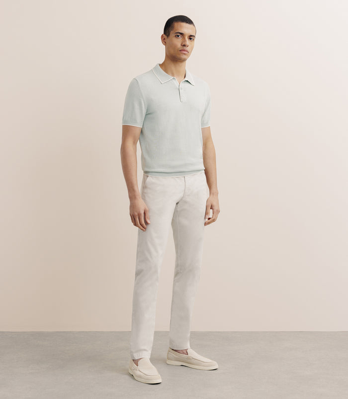 Izac Polo Col Ouvert Vert