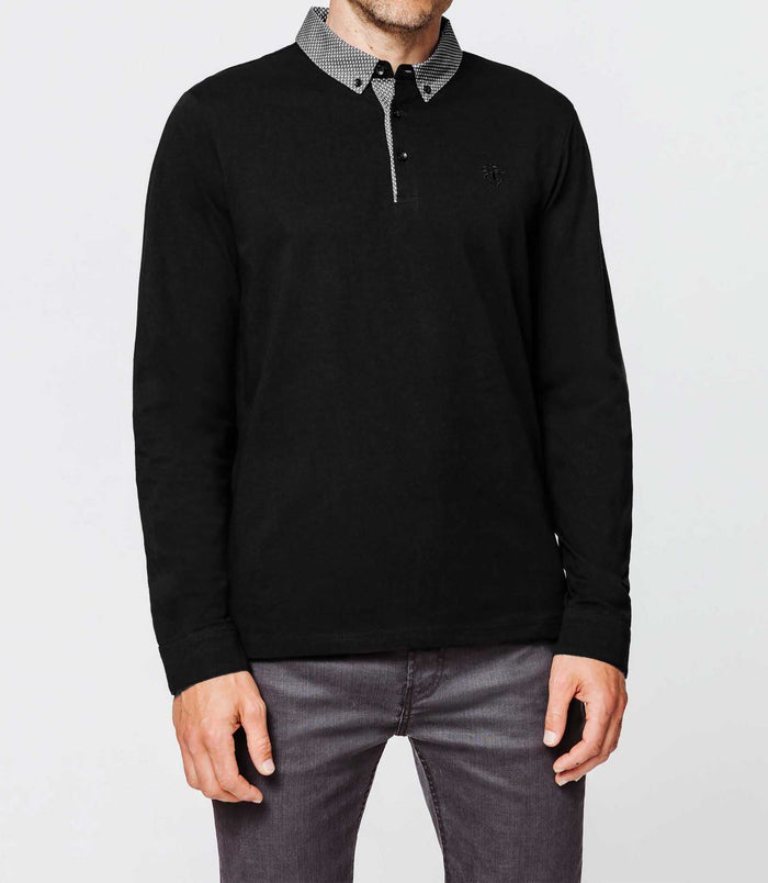 izac Polo coton noir