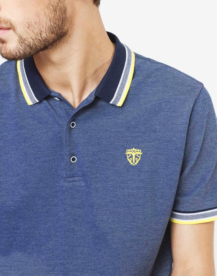 Izac Polo Coton Piqué Indigo