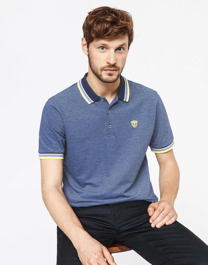 Izac Polo Coton Piqué Indigo