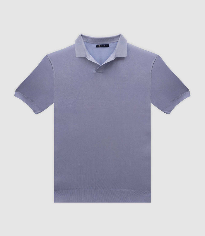 izac Polo en maille ciel