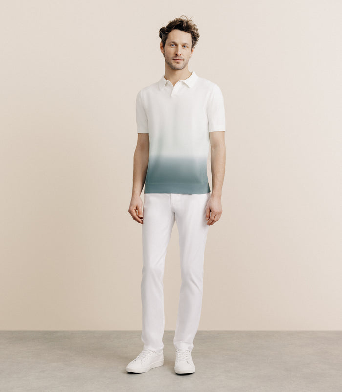 Izac Polo En Maille Dégradé Vert