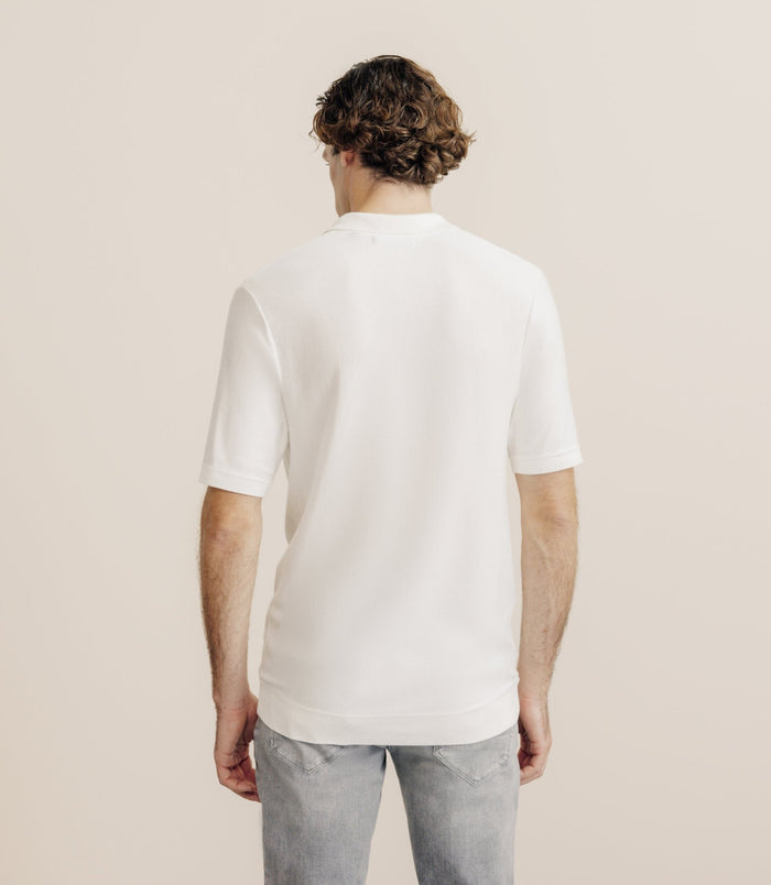 Izac Polo En Maille écru