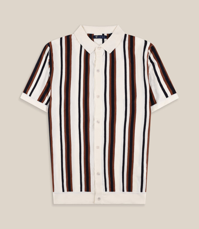 izac Polo en maille écru