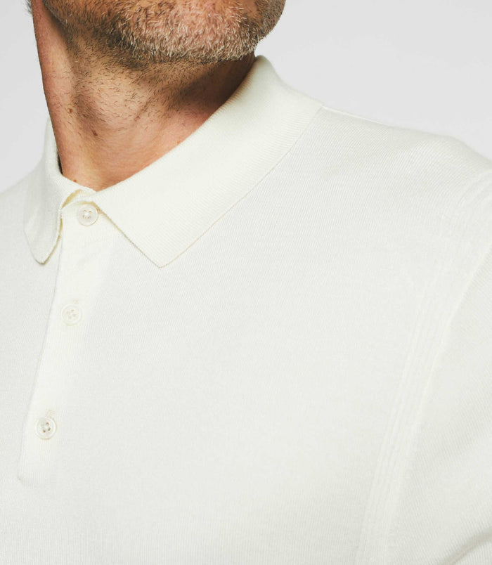 Izac Polo En Maille Manches Longues écru NEIL