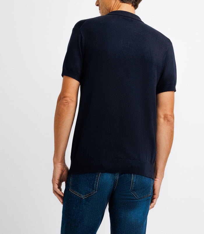 Izac Polo En Maille Marine