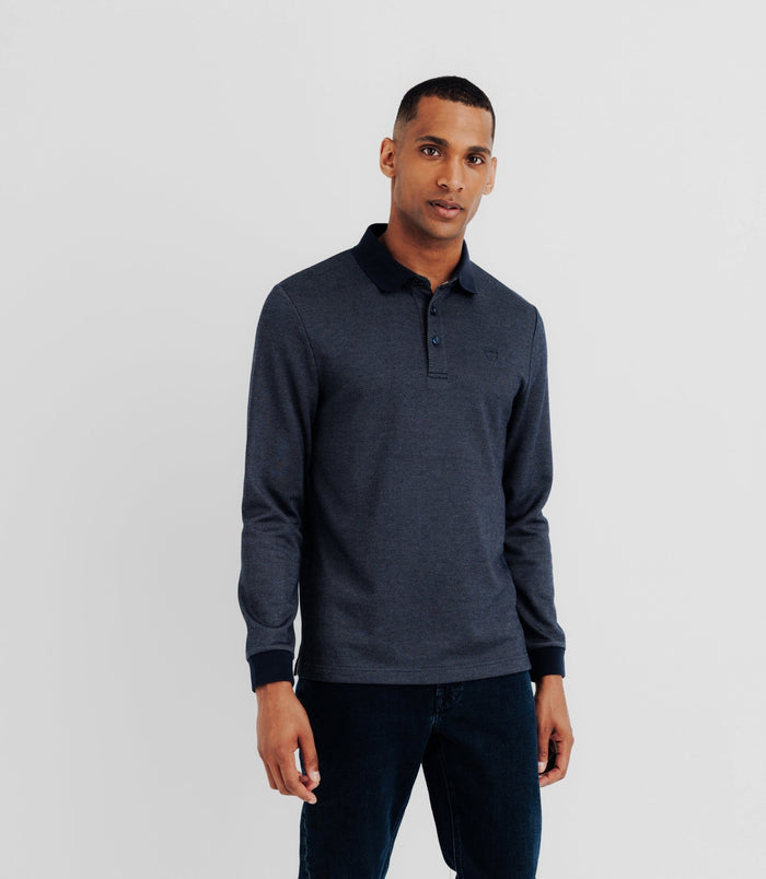 Izac Polo En Maille Marine