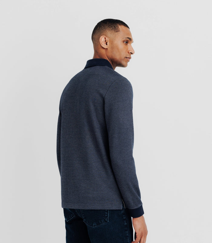 Izac Polo En Maille Marine