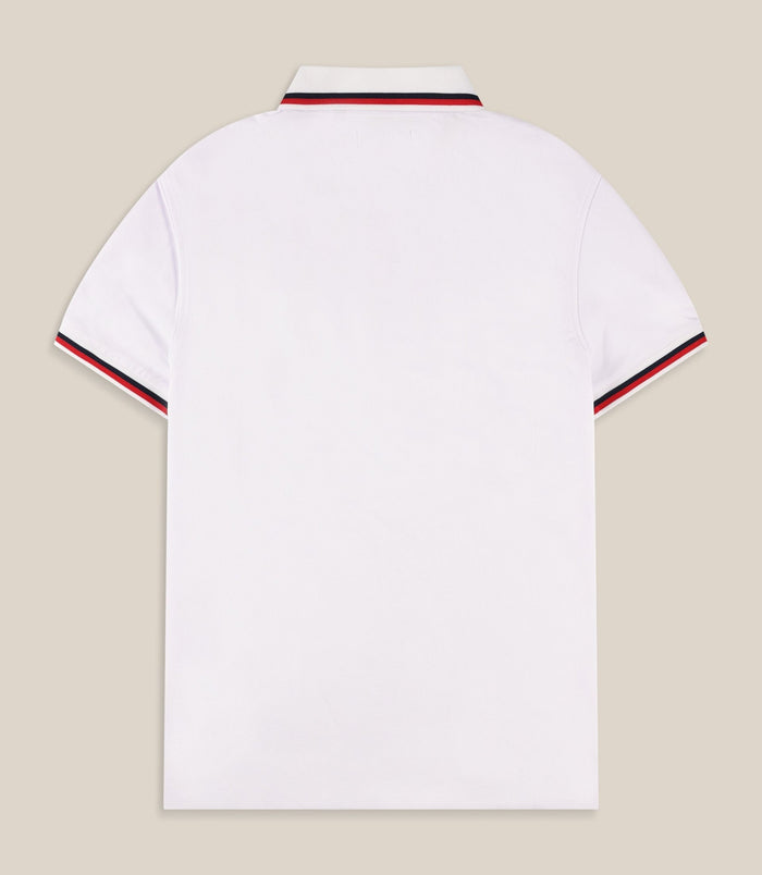 Izac Polo En Maille Piquée Blanc