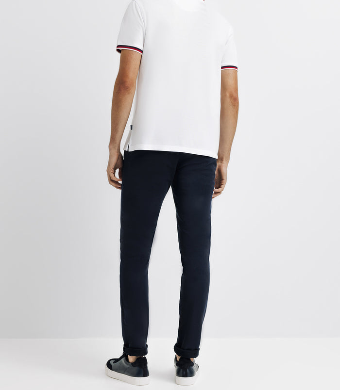 Izac Polo En Maille Piquée Blanc