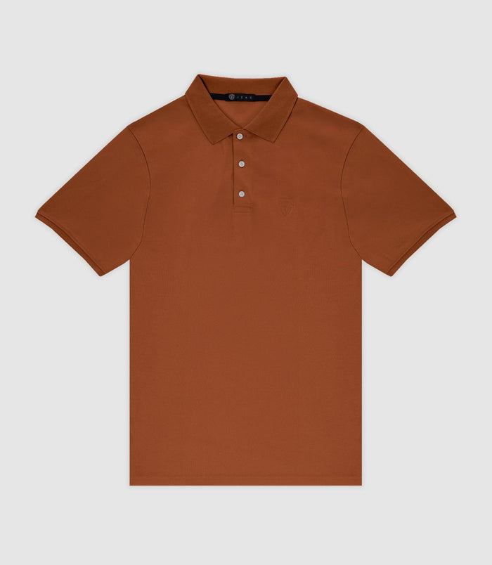 izac Polo en maille piquée terracotta
