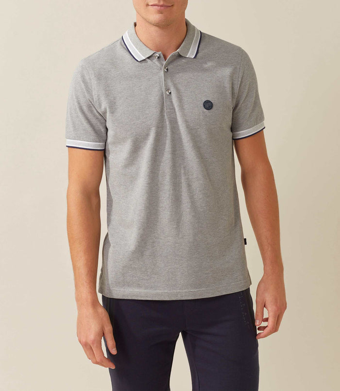 Izac Polo Gris-chine "Macro"