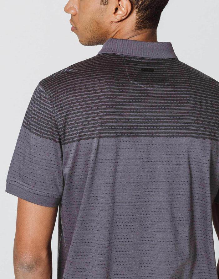Izac Polo Gris Rayures