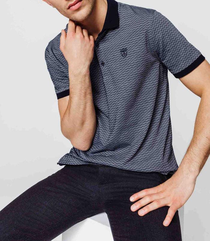 izac Polo jacquard fantaisie