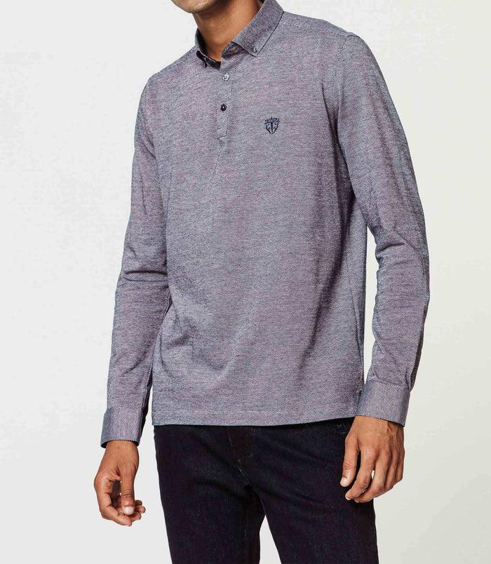 izac Polo jersey gris