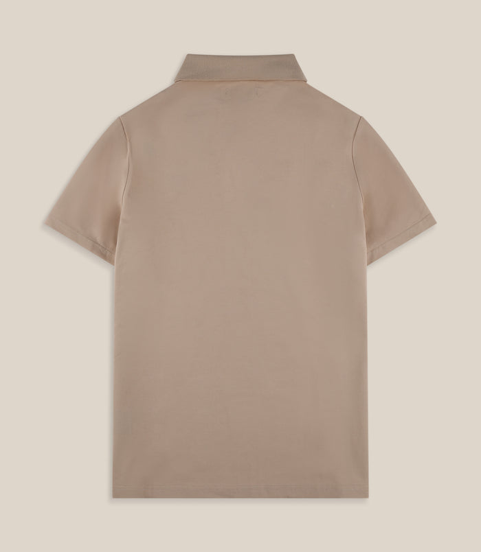 Izac Polo Manches Courtes Beige