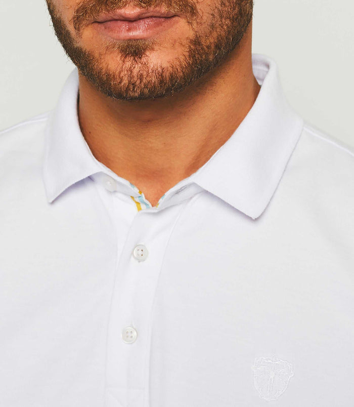 Izac Polo Manches Courtes Blanc "Gregor"