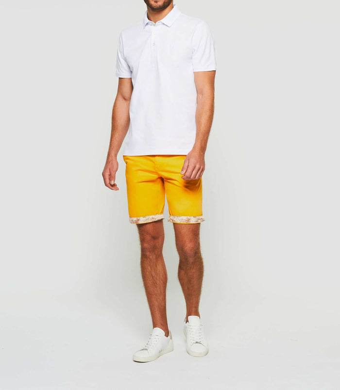 izac Polo manches courtes blanc "Gregor"