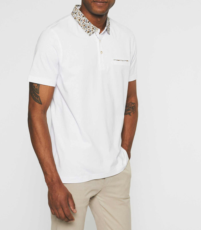 Izac Polo Manches Courtes Blanc NARCISSE