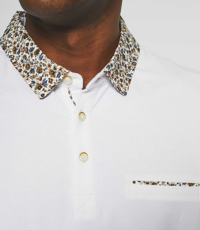 Izac Polo Manches Courtes Blanc NARCISSE